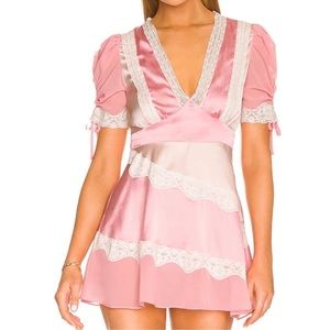 LoveShackFancy Katlina Dress in Pastel Pink